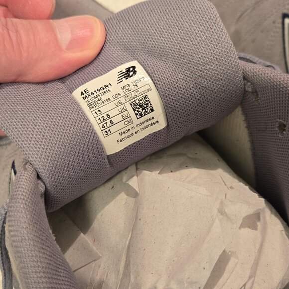 Sneakers, New Balance GR1619MX Trainers size 13, 4E, grey suede main image 6